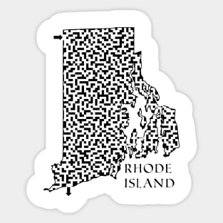 State of Rhode Island Maze Sticker